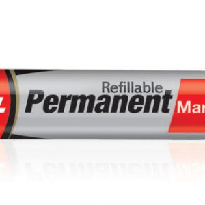 Luxor Refillable Permanent Marker Pen #1222(Red)(Pack of 10)