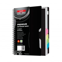 Luxor A5 – 5 Subject, Single Ruled Notebook #20406