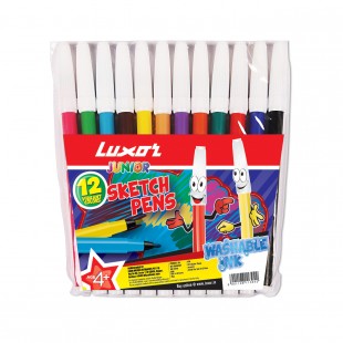 Luxor Assorted  Sketch Pen #976 (Pack of 12 Pcs)