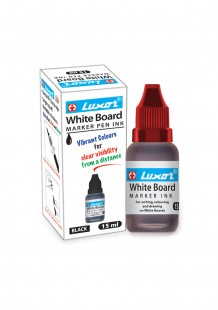 Luxor White Board Marker Ink Bottle # 986(Red)(Pack of 10)