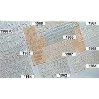 Omega Lettering Stencil Genius(25 MM)  #1964 (pack of 10)