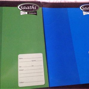 Saathi Notebook – A4, soft Colored Cover, 144 Pages, Single Line
