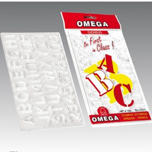Omega Lettering Stencil Genius (5 MM) #1968 (10 Pcs Pack)