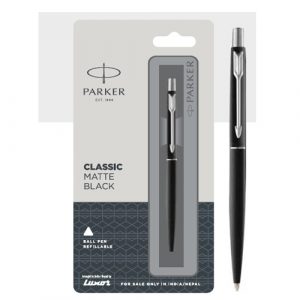 Parker classic matte ball pen with chrome trim