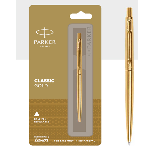 Parker Classic Gold Ball Pen With Gold Trim Authorized Distributor Wholesaler Retailer Bulk Order Buy Shop Online Supplier Dealers In Kerala South India