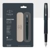 Parker Frontier Matte Black Fountain Pen With Stainless Trim Authorized Wholesaler Retailer Bulk Order Supplier Dealers in Kerala South India