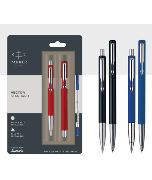 Parker Vector Roller Ball Fountain Pen With Stainless Steel Trim Authorized Wholesaler Retailer Bulk Order Buy Shop Online Supplier Dealers In Kerala South India