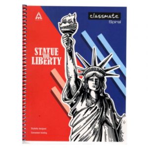 Classmate Spiral Premium Notebook (240 X 180) | 200 Pages | Single Line | Soft Cover | SKU: 2001235 | Buy Bulk At Wholesale Price Online