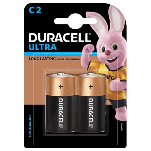 Duracell C Alkaline Battery with Duralock Technology | Pack of 2 | SKU: 5005411 | Buy Bulk Online