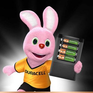 Duracell High Speed Value Charger with 2 AA (1300 mAh) and 2 AAA (750 mAh) Rechargeable Batteries (Green) | SKU: 5000547 | Buy Bulk Online